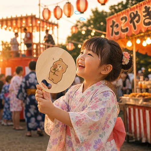 ヒノキのうちわ