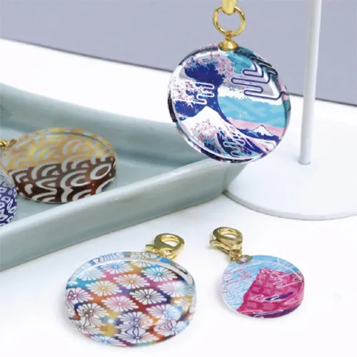 ガラスチャーム(円形:小)