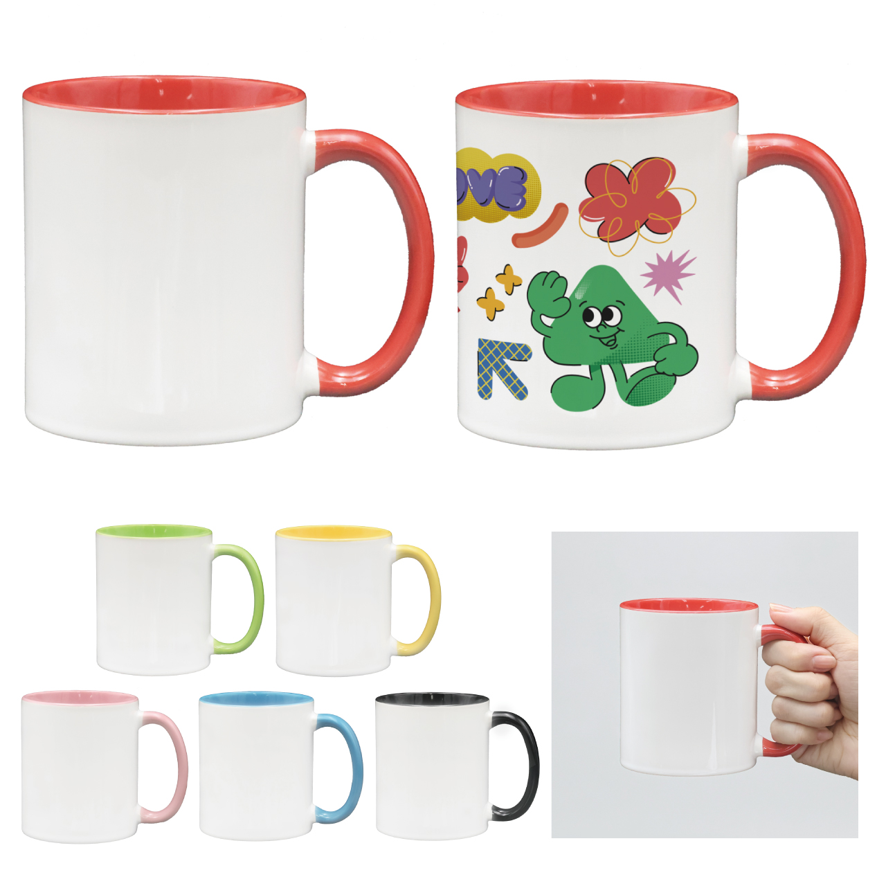 マグカップ ツートーンハンドル