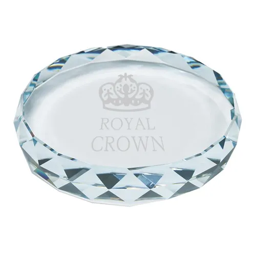 ダイヤカットペーパーウェイト Φ75mm(2Dレーザー加工)